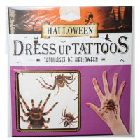 Halloween tetoválás, pókos