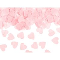 Konfetti, szív forma, light pink, 15 gramm