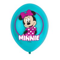 Lufi, latex, Minnie Mouse (türkiz) 27,5 cm/ 6db