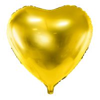 Fólia lufi, 45cm, szív, arany