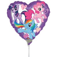 Lufi, fólia, miniforma, My little Pony, szív alakú