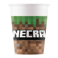 Minecraft papír pohár 8 db/csomag