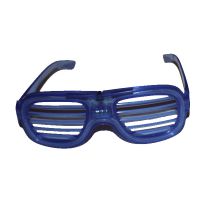 Villogó party szemüveg ledcsíkos, kék